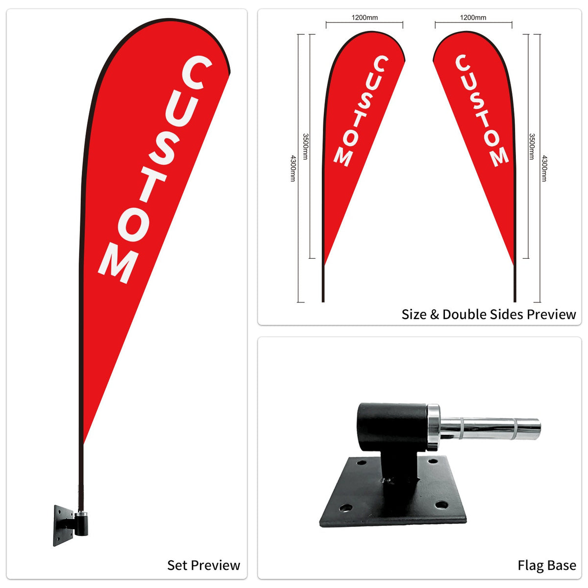 Custom Branded Teardrop Flags Australia