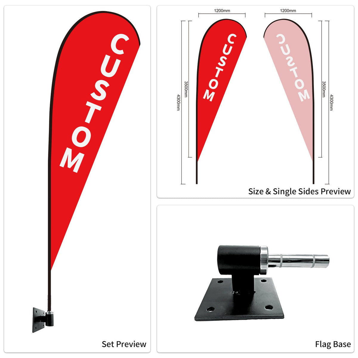 Custom Branded Teardrop Flags Australia