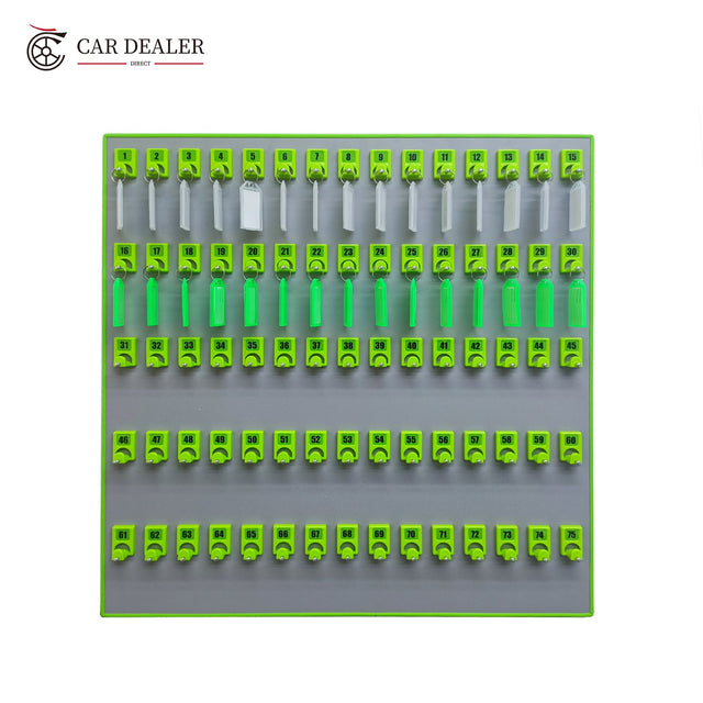 75 Hook Green Wall Mounted Key Holder Board