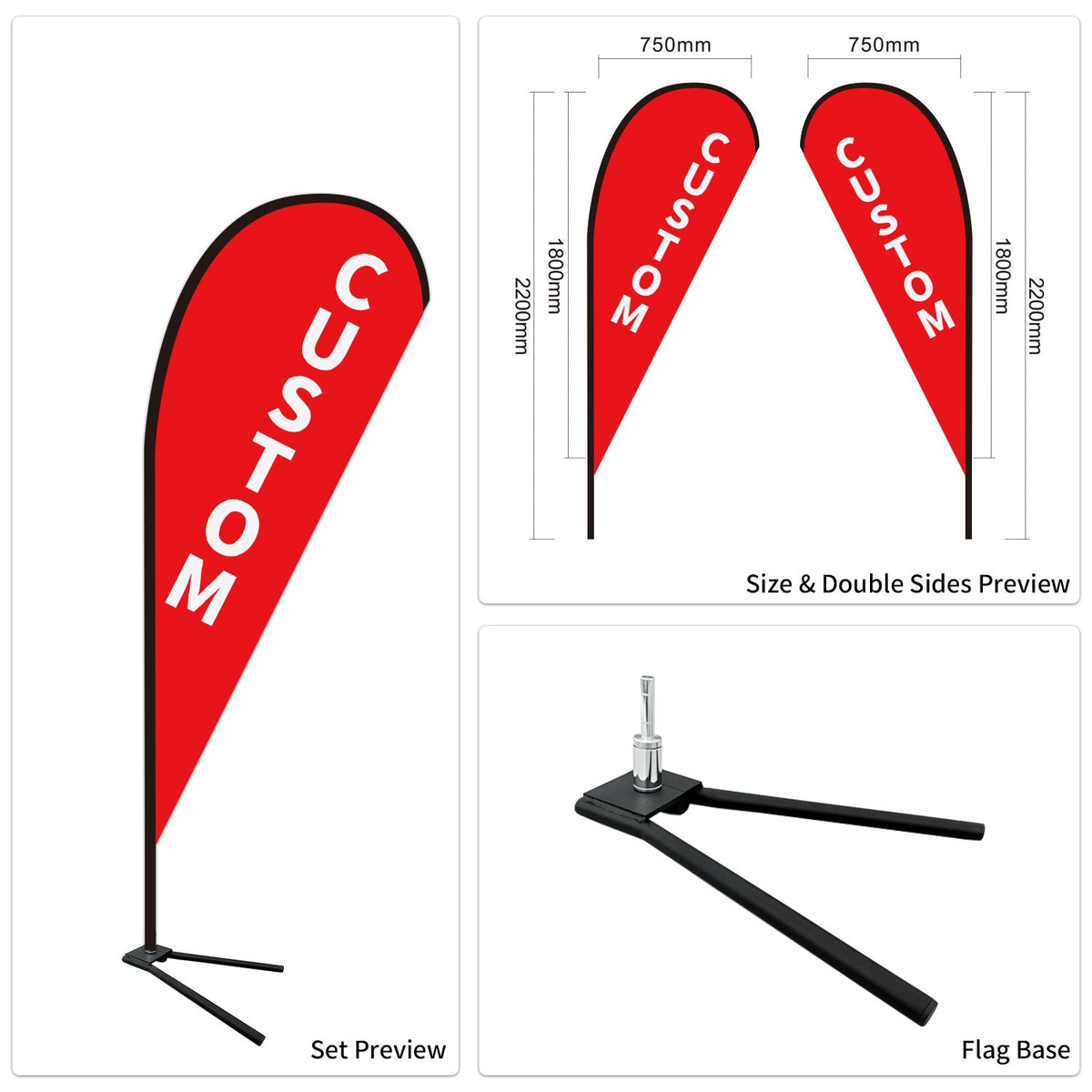 Custom Branded Teardrop Flags Australia