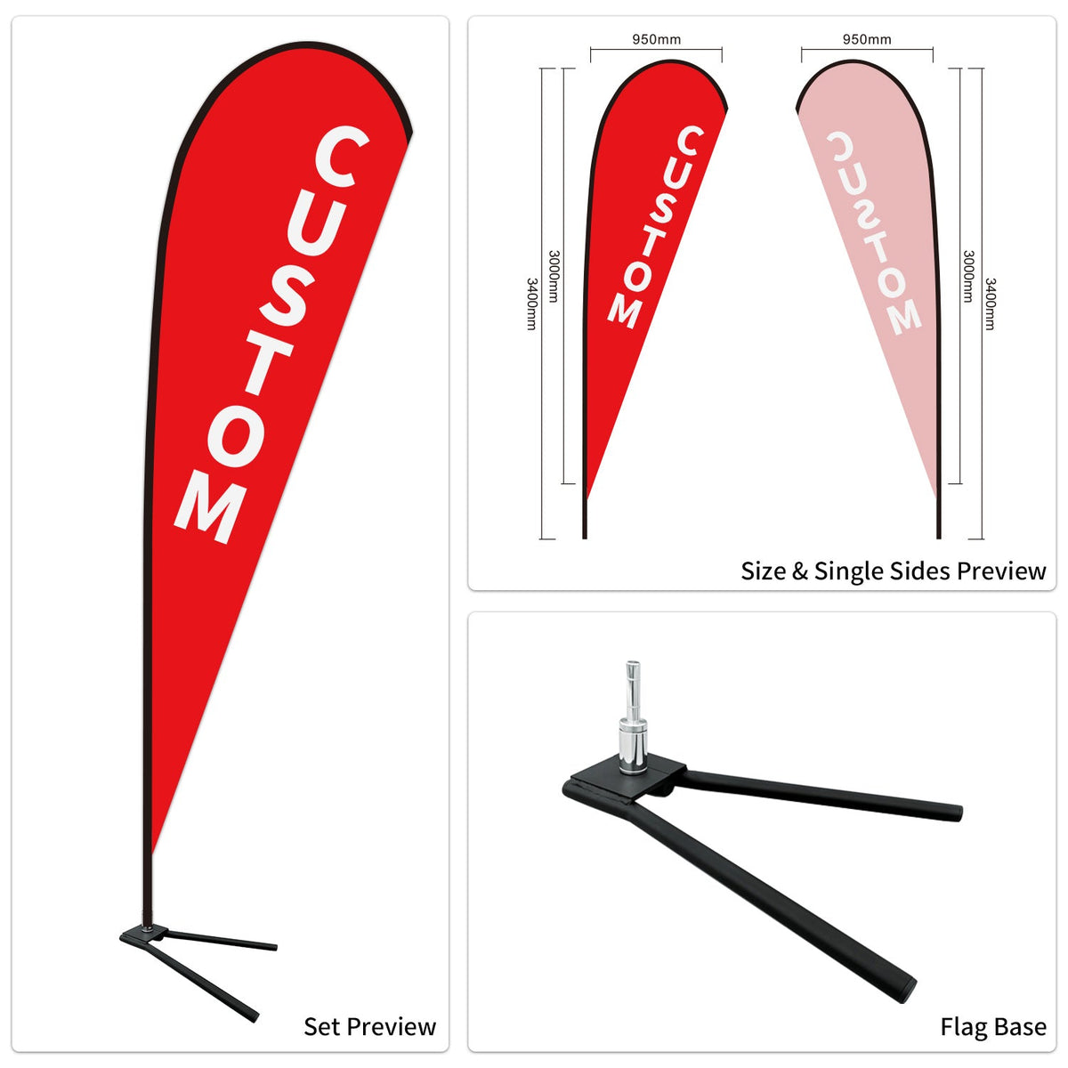 Custom Branded Teardrop Flags Australia
