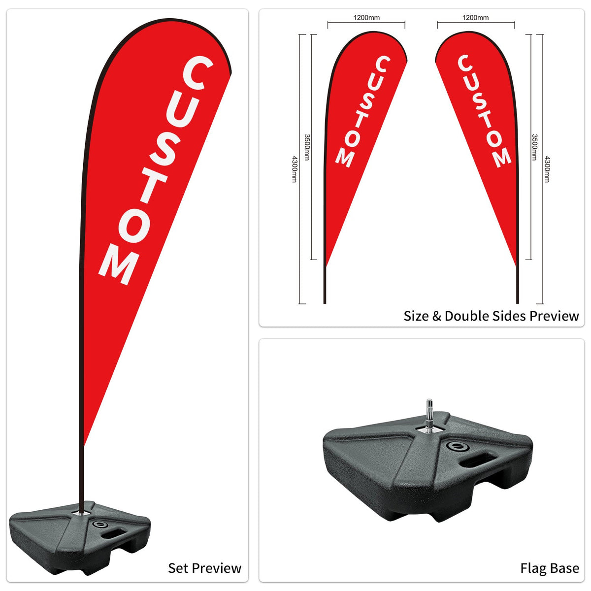 Custom Branded Teardrop Flags Australia