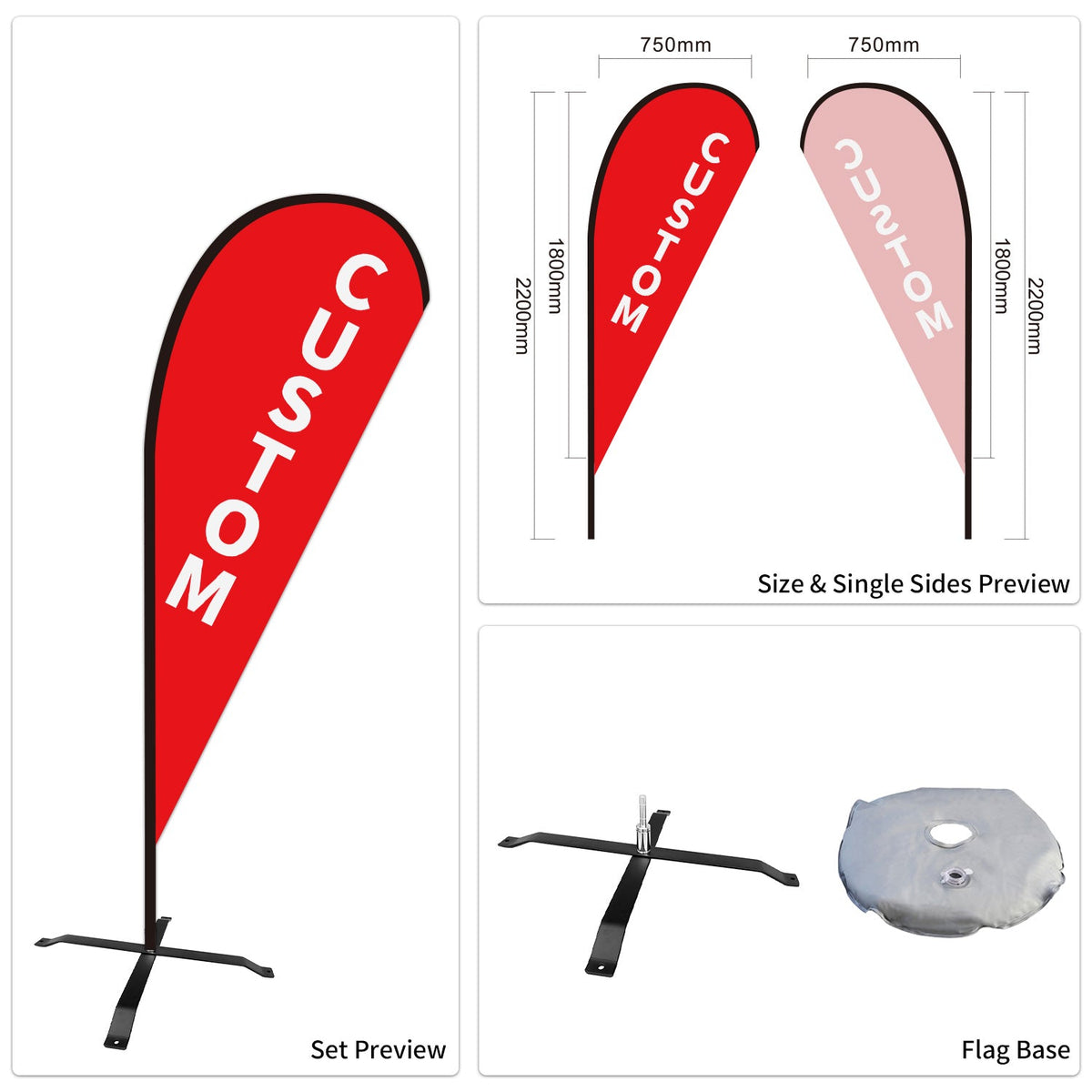 Custom Branded Teardrop Flags Australia