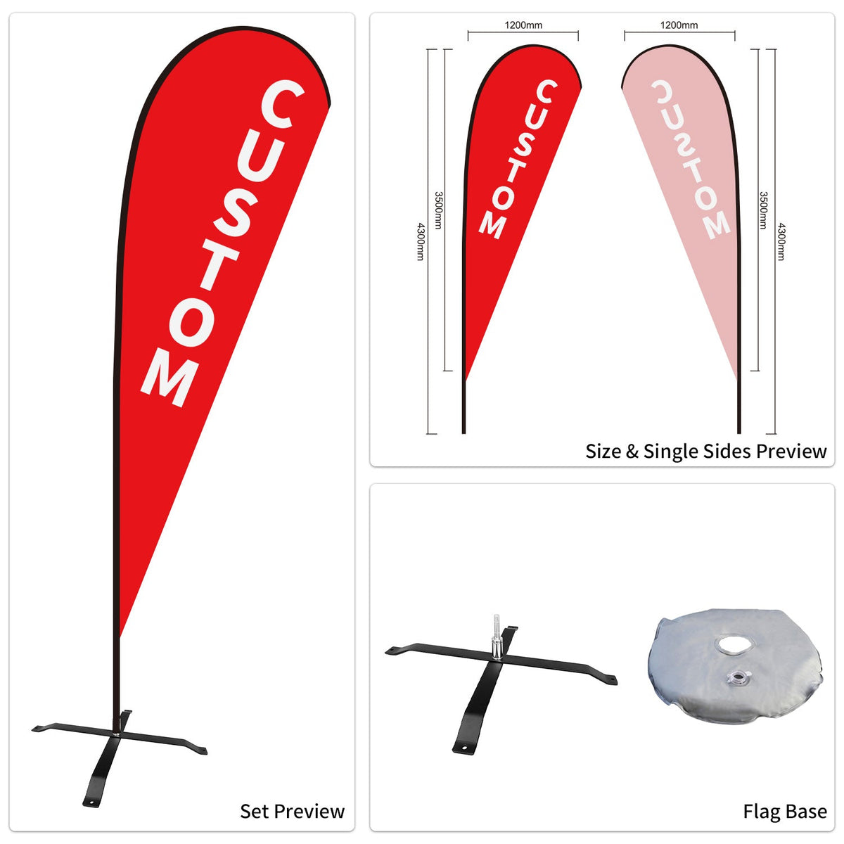 Custom Branded Teardrop Flags Australia