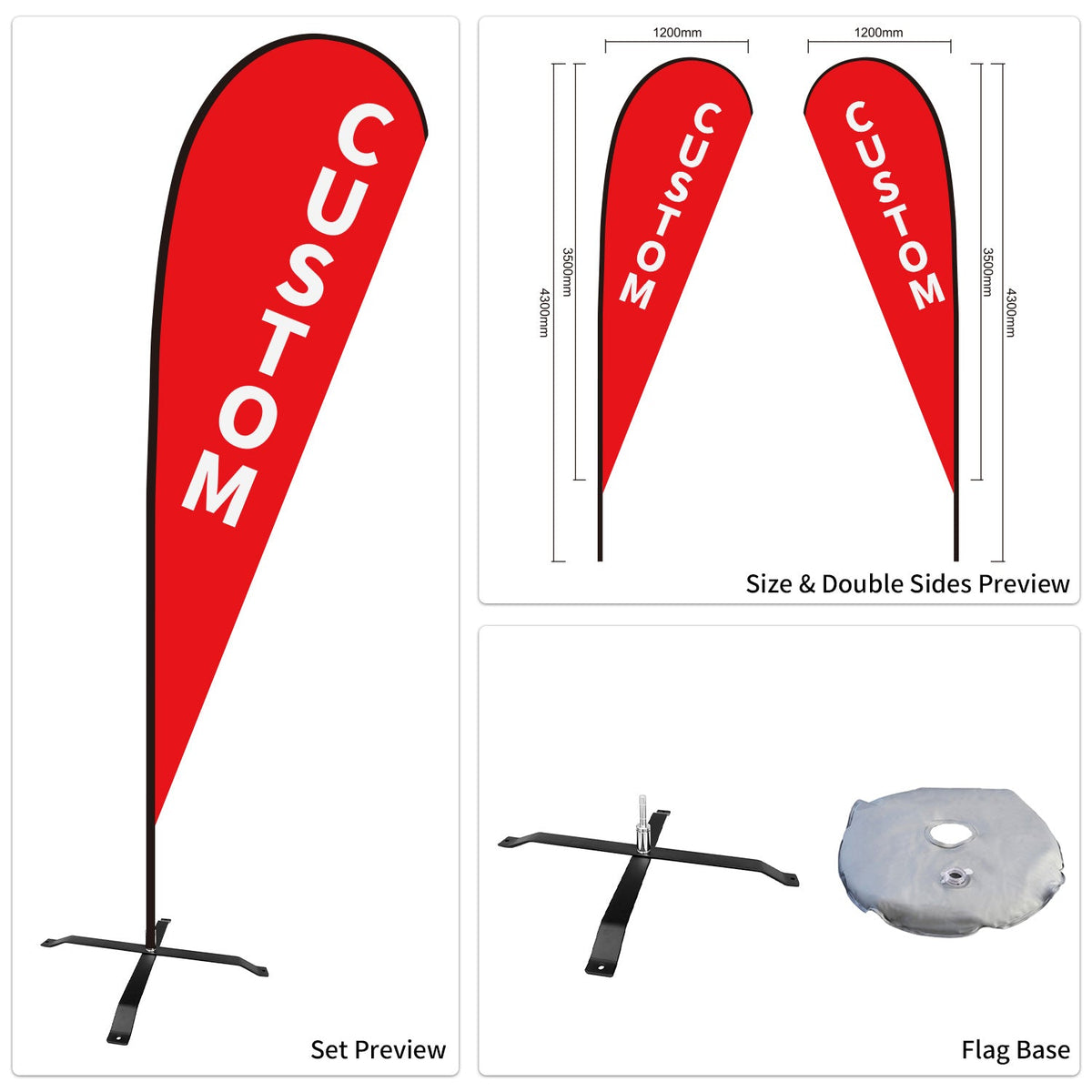 Custom Branded Teardrop Flags Australia