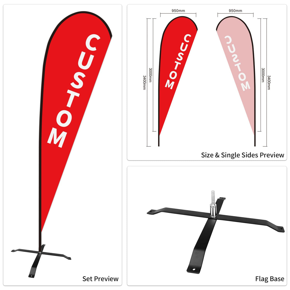 Custom Branded Teardrop Flags Australia