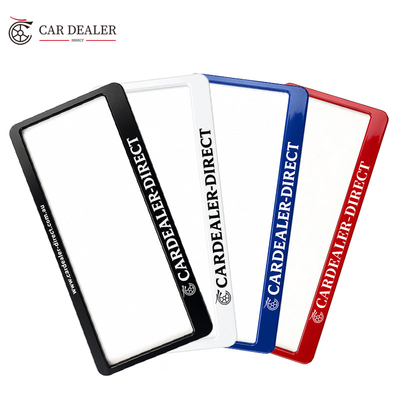 Custom Number Plate Frames for Australian Dealerships