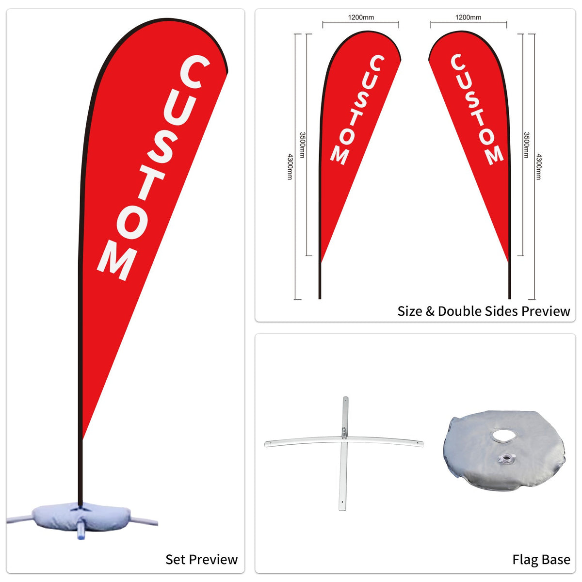 Custom Branded Teardrop Flags Australia
