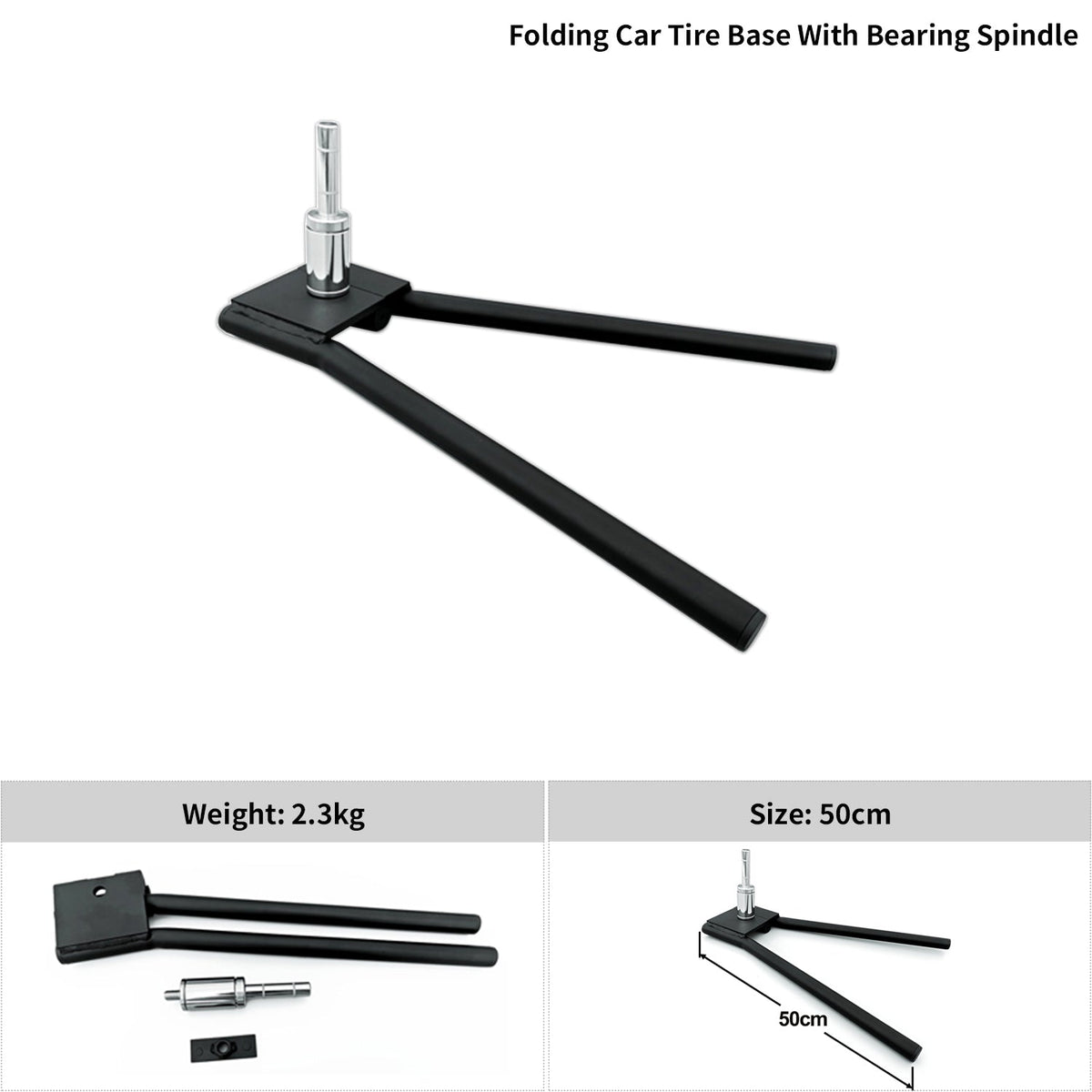Folding Cartire Base With Bearing Spindle
