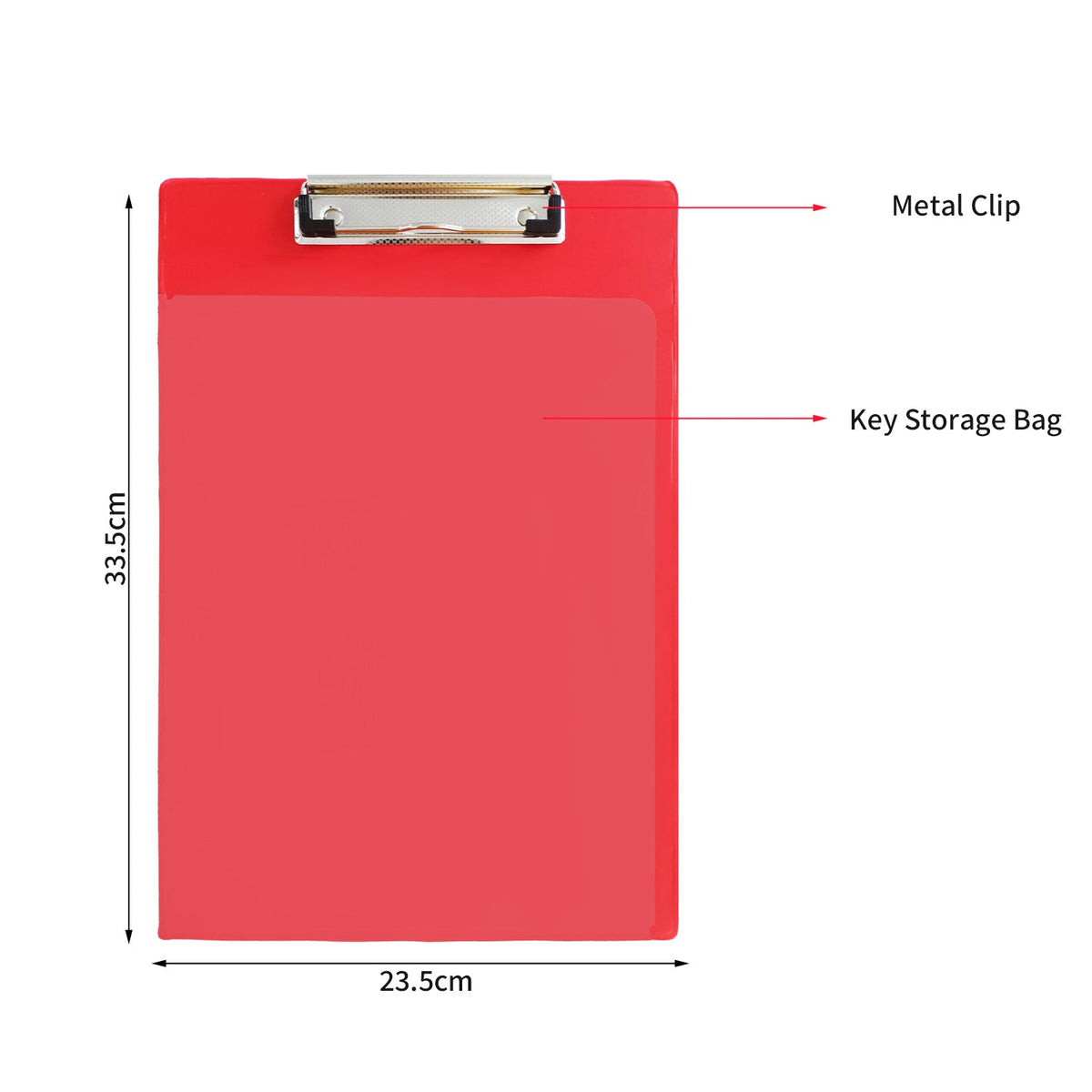 Auto Dealer Metal Order Clipboard With Key Bag