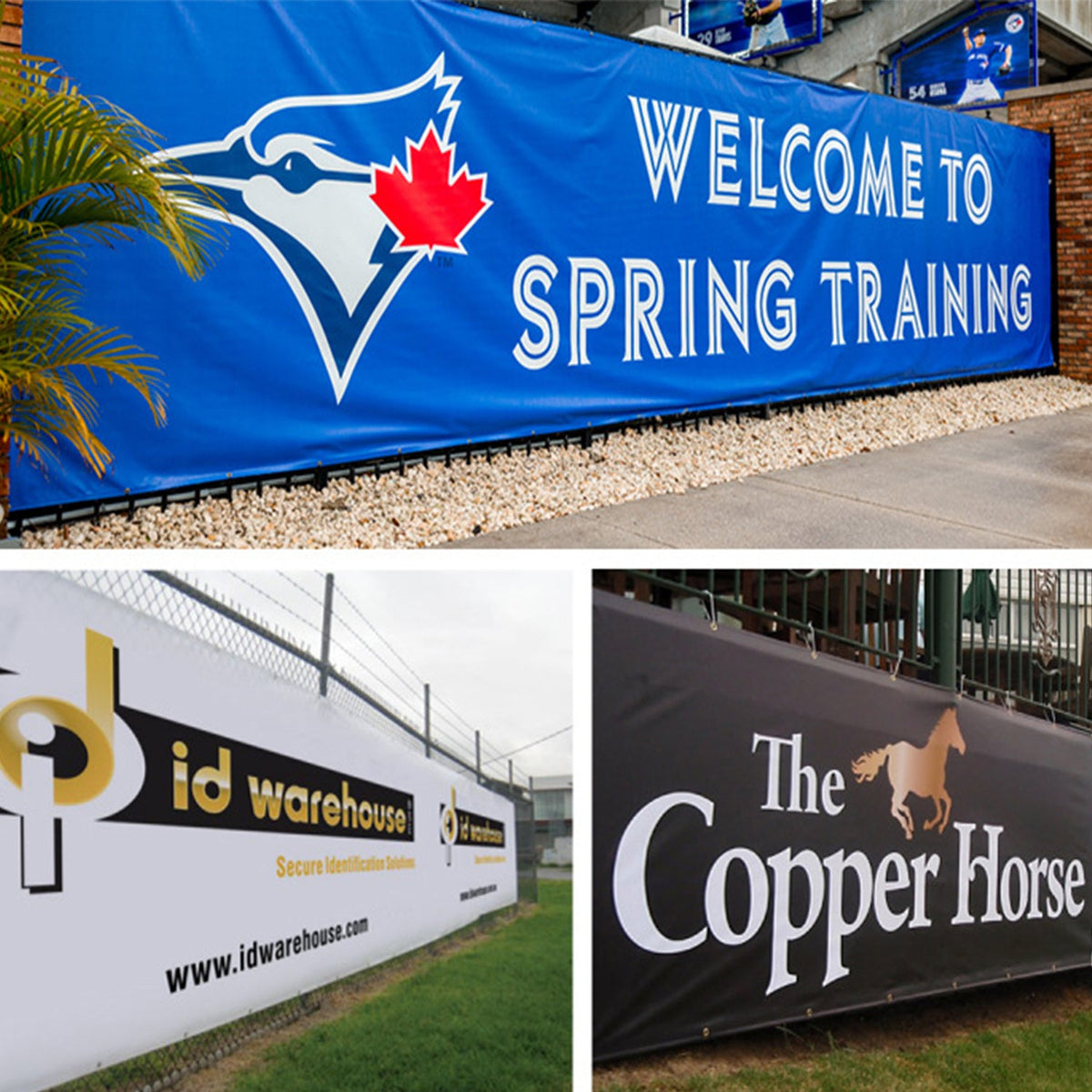 custom mesh banners