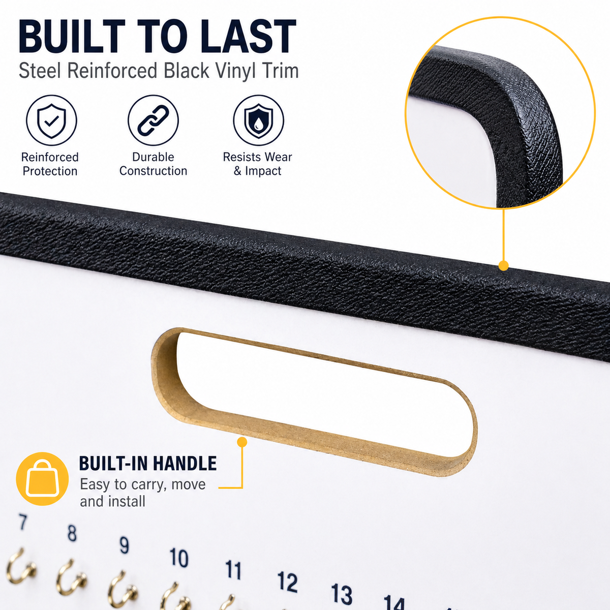55-Hook Wooden Vehicle Key Board for Dealerships & Workshops