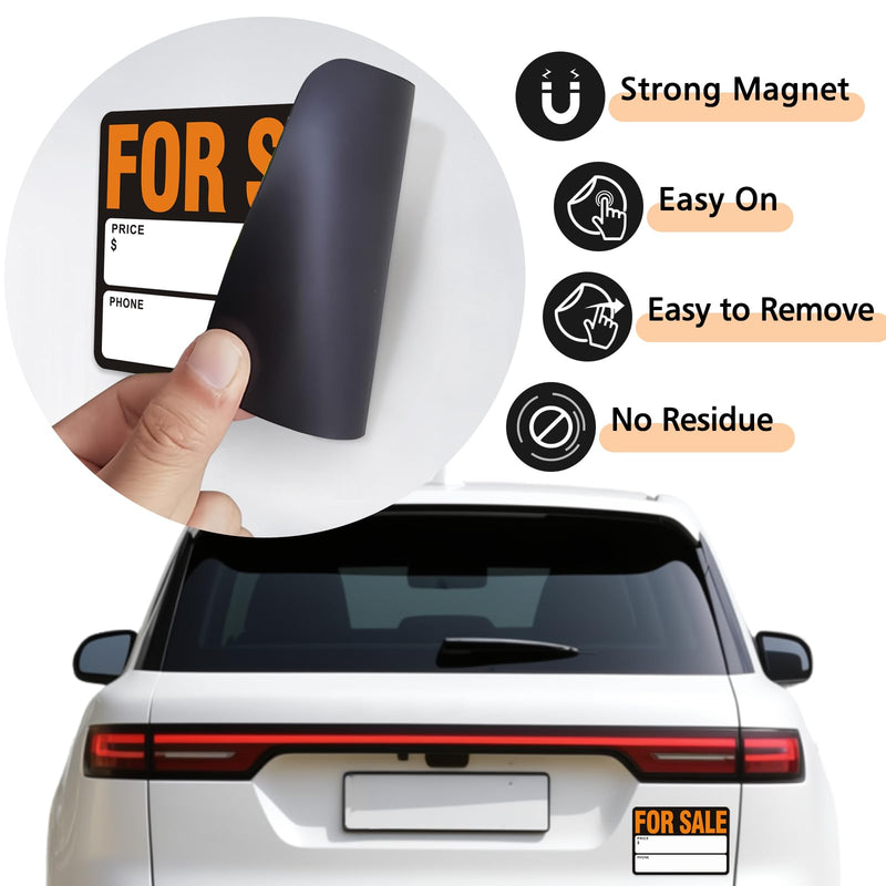 Magnetic For Sale Car Vehicles Sign