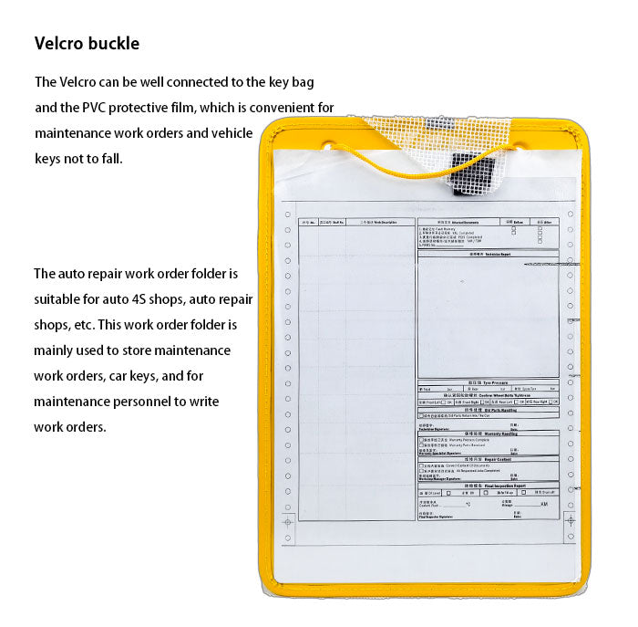 Repair Order Folder Clipboard For Car Mechanic