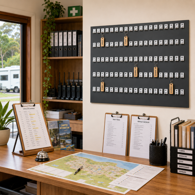 100 Position Key Holder Rack for Dealership Key Management