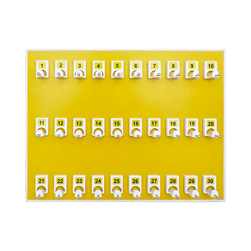 30 Hook Pet-Themed Wooden Key Holder Board