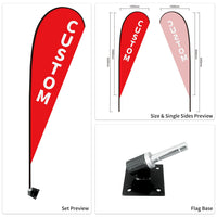 Used Car Dealership Tear Drop Flags