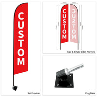 Used Car Dealership Outdoor Lot Advertising Swooper Flags