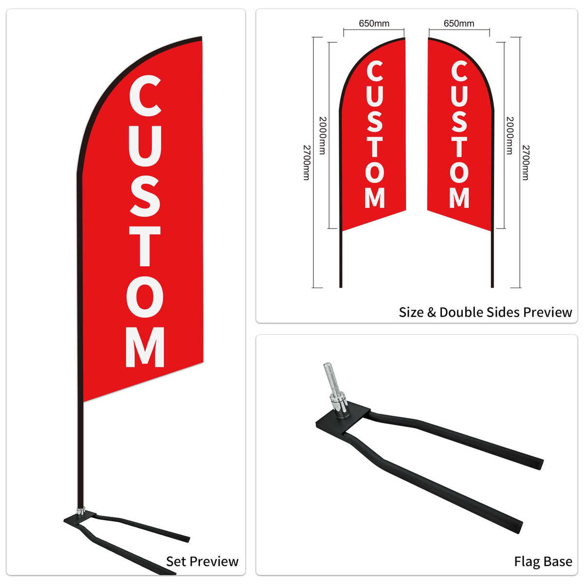 Car Dealer Advertising Swooper Flags