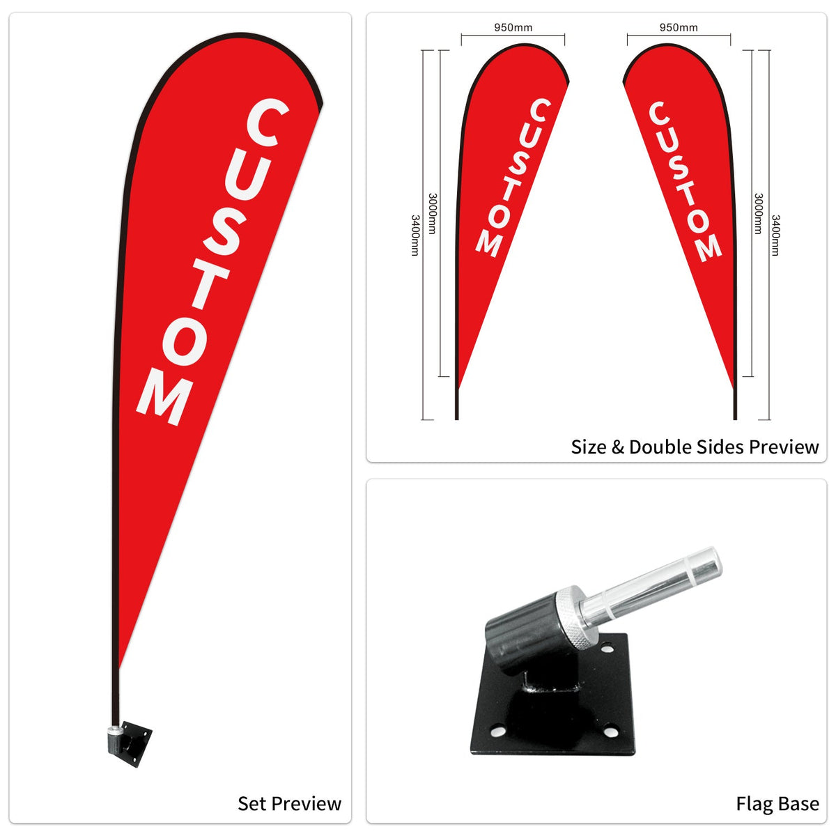 Custom Branded Teardrop Flags Australia
