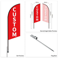 Used Car Dealership Outdoor Lot Advertising Swooper Flags