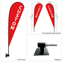 Custom Branded Teardrop Flags Australia