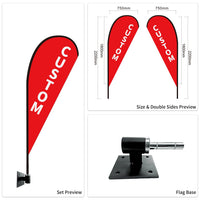 Custom Branded Teardrop Flags Australia