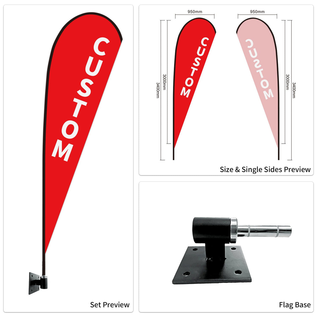 Custom Branded Teardrop Flags Australia