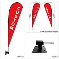Custom Branded Teardrop Flags Australia