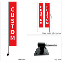 Custom Branded Flat Top Flags