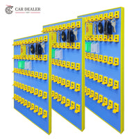 50-Key Wall Mounted Key Holder Board – Blue & Yellow