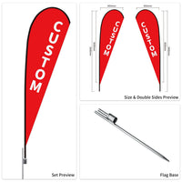 Custom Branded Teardrop Flags Australia