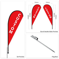 Custom Branded Teardrop Flags Australia