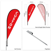 Used Car Dealership Tear Drop Flags