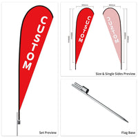 Custom Branded Teardrop Flags Australia