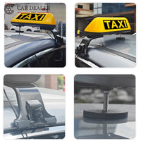 12V Illuminated Taxi Roof Sign with Magnetic Support & Clamp