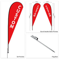 Used Car Dealership Tear Drop Flags