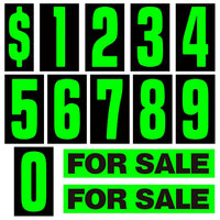 Car Sales Number Decals Front Windshield Pricing Stickers