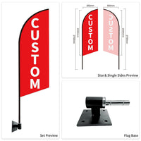 Caravans Advertising Feather Flags