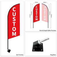 Auto Tire Sale Feather Advertising Flags