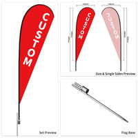 Custom Branded Teardrop Flags Australia