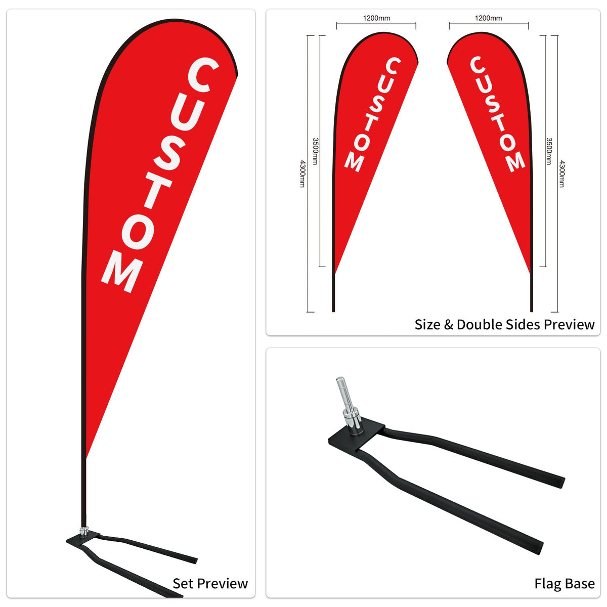 Custom Branded Teardrop Flags Australia