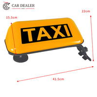 12V Illuminated Taxi Roof Sign with Magnetic Support & Clamp