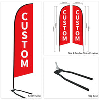 Used Car Dealership Outdoor Lot Advertising Swooper Flags