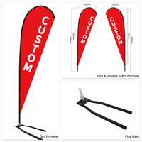 Custom Branded Teardrop Flags Australia