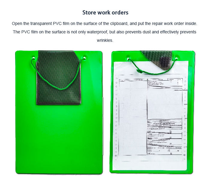 Workshop Repair Odrer A4 Clipboard