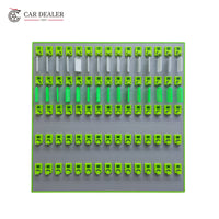 75 Hook Green Wall Mounted Key Holder Board
