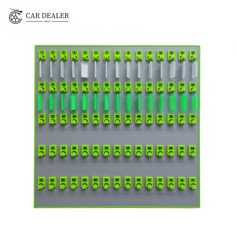 75 Hook Green Wall Mounted Key Holder Board