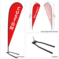 Custom Branded Teardrop Flags Australia