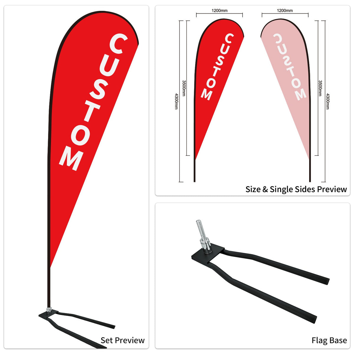 Custom Branded Teardrop Flags Australia